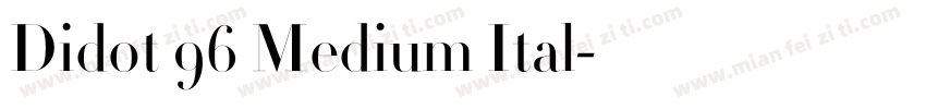 Didot 96 Medium Ital字体转换